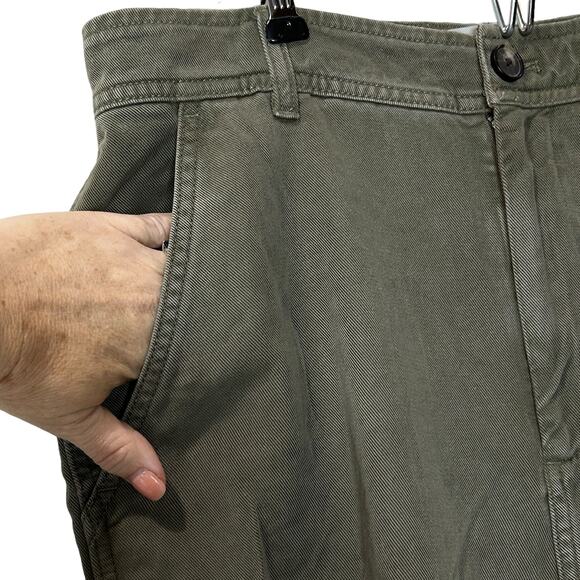Everlane The Tencel Relaxed Chino Pants Olive Green High Rise Women 6 NWT Pocket - Picture 7 of 12